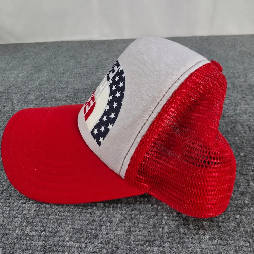 The North Face Red White Blue Stars Trucker Hat‎ Adjustable Mesh Cap